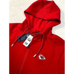 Cutter & Buck Roam Eco Half‎ Zip Hoodie Mens Medium Red NFL Kansas City Chiefs